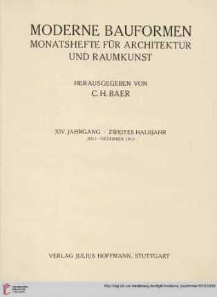 Zweites Halbjahr. Juli-Dezember 1915