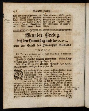 156-177, Neundte Predig.