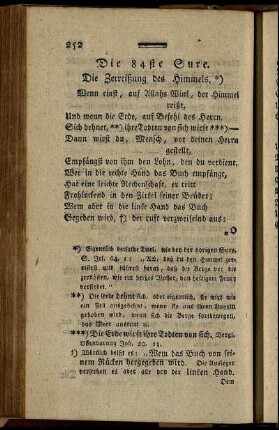 Die 84ste Sure. Die Zerreißung des Himmels