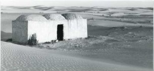 Bauernhaus in der Souf-Region : Ein Bauernhaus in der Wüste der Souf-Region nahe der algerischen Stadt El Oued.