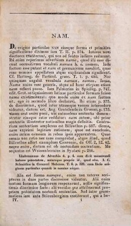 Ferdinandi Handii Tursellinus seu de particulis Latinis commentarii. 4