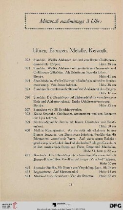 Mittwoch nachmittags 3 Uhr (Nr. 392-533)