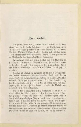 Zum Geleit