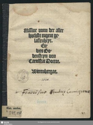 Fratri suo Andreae Camicziano
