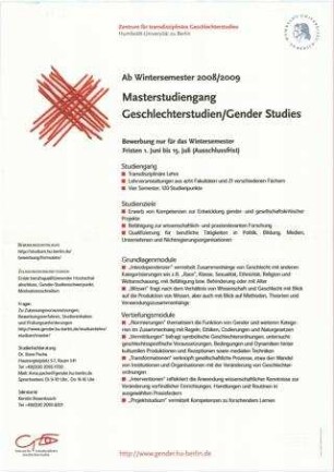 Masterstudiengang