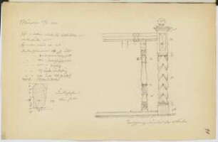 Rathaus, Hann. Münden: Details (aus: Skizzen- und Fotoalbum 19)