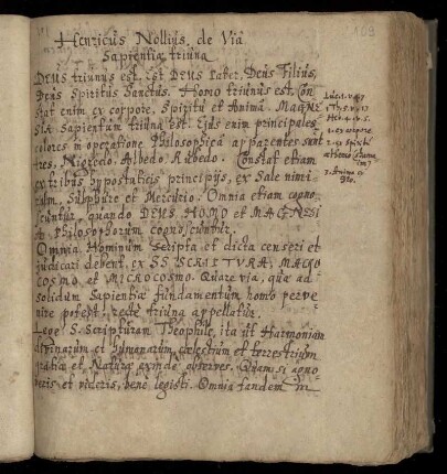 Henricus Nollius: Via sapientiae triuna