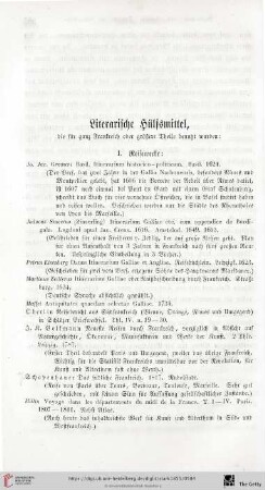 Literarische Hülfsmittel, die für ganz Frankreich oder größere Theile benutzt wurden