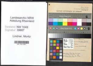 Entnazifizierung Moritz Lindner , geb. 25.08.1893 (Lehrer)
