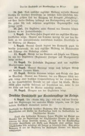 Deutsche Denkschrift zur Krankenpflege im Kriege
