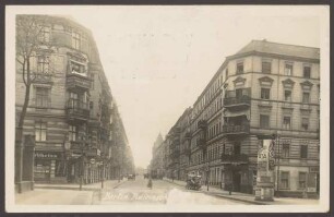 Ansichtskarte Fidicinstraße, Ecke Friesenstraße