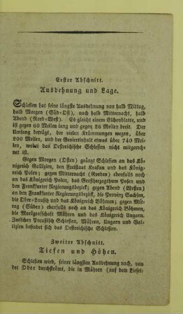 Zweiter Abschnitt. Tiefen und Höhen