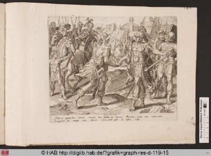 Das Treffen von Scipio und Allucius.
