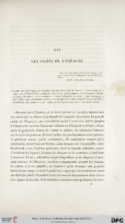 XVI. Les Saints de l'Espagne