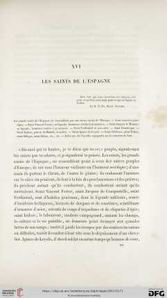 XVI. Les Saints de l'Espagne