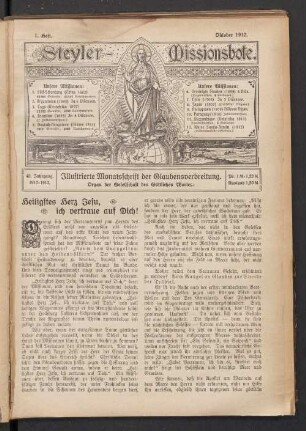 1. Heft. 40. Jahrgang. Oktober 1912