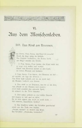VI. Aus dem Menschenleben