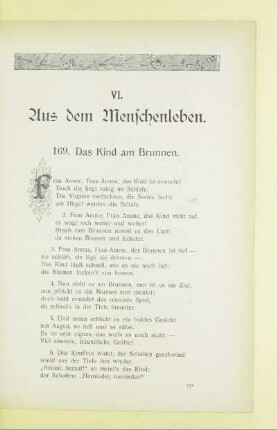 VI. Aus dem Menschenleben