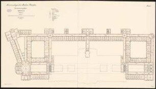 Kriminalgericht und Untersuchungsgefängnis, Berlin-Moabit Erweiterungsbau Kriminalgericht: Erweiterungsbau Kriminalgericht: Grundriss 2. Obergeschoss 1:150