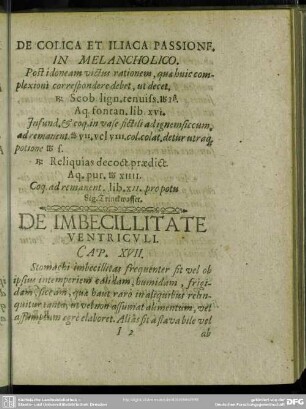 Cap. XVII. De Imbecillitate Ventriculi
