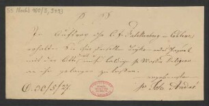 Brief an B. Schott's Söhne : 30.05.1827