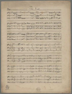 Trios, vl, vla, vlc, h-Moll, Fragments - BSB Mus.ms. 21367 : [caption title:] Trio H moll