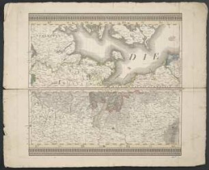 Karte von Deutschland, dem Königr. der Niederlande und der Schweiz : [Schleswig-Holstein, westliche Ostsee, Mailand, Verona]
