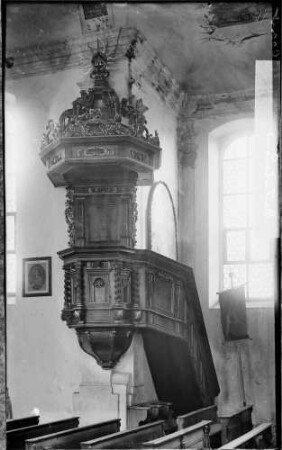 Baitenhausen Wallfahrtskapelle Sankt Maria zum Berg Karmel Ansicht Kanzel von Lorenz Lentzen (um 1708/1716)