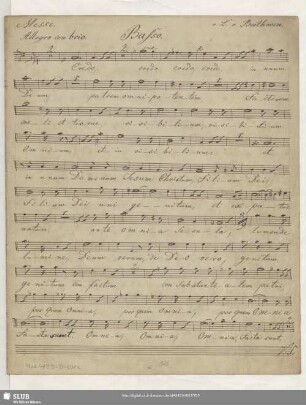 [Solo and coro:] Basso