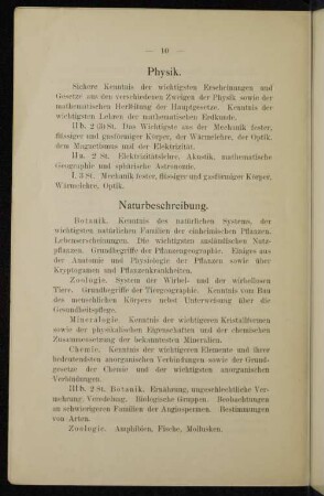 Naturbeschreibung.