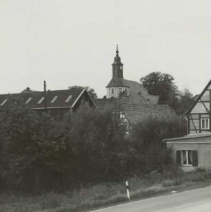 Wilsdruff-Kesselsdorf. Stadtteilansicht mit Pfarrkirche (Neubau 1562)