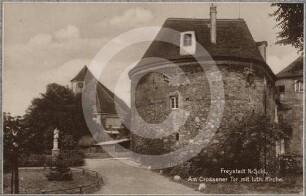 Crossener Torturm in Freystadt von SW