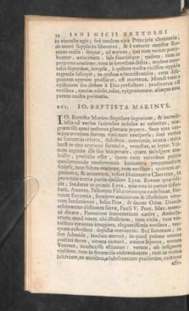 XVI. Io. Baptista Marinus.