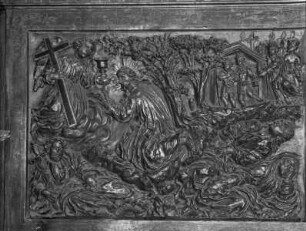 Hochaltar, Sockelgeschoss (Unterbau): Christus am Ölberg