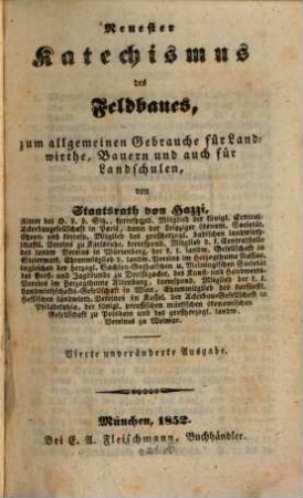 Neuester Katechismus des Feldbaues