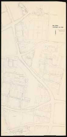Wettbewerb Grüngestaltung Neu-Altona, Hamburg: Planungsunterlage: Lageplan Arbeitsplan 1:1000