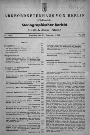Nr. 28 (116), 21. Dezember 1954