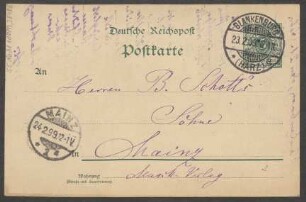 Brief an B. Schott's Söhne : 23.02.1899