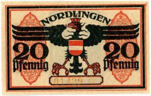 Geldschein / Notgeld, 20 Pfennig, 2.10.1918