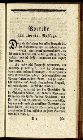 Vorrede zur zweyten Auflage.