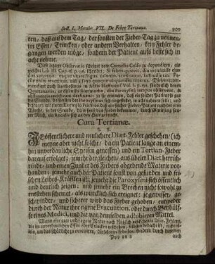 Cura Tertianæ.