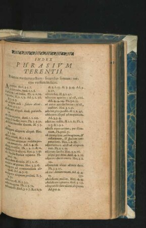 Index Phrasium Terentii.