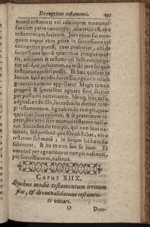Caput XIIV. Quibus modis testamentum irritum fiat, & de convalidatione testamenti vitiati.