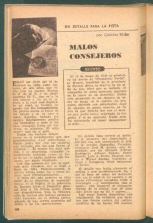 Malos consejeros : Un detalle para la pista