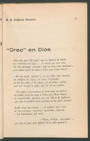 "Creo" en Dios