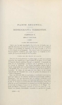 Parte segunda. Hidrografía terrestre