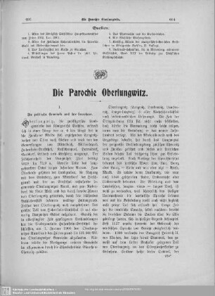 Die Parochie Oberlungwitz