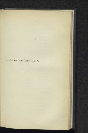 Erklärung von Tafel LXIX.