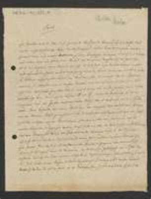Brief von Ludwig von Welden an Unbekannt