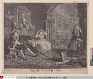 Marriage A-la-Mode, (Plate II) [The breakfast scene]